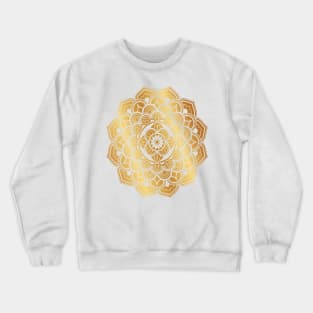 Gold Elegant Mandala Crewneck Sweatshirt